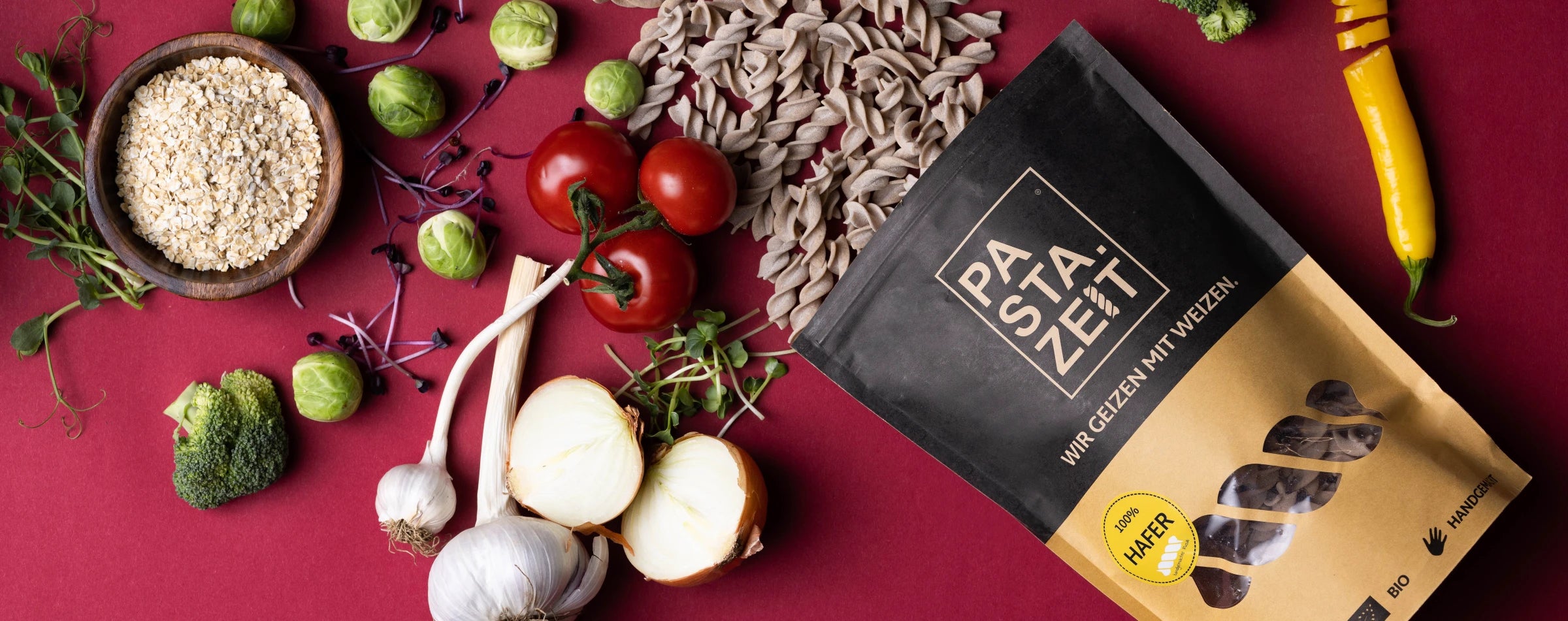 Pastazeit Content days mit Bio Hafer Fusilli