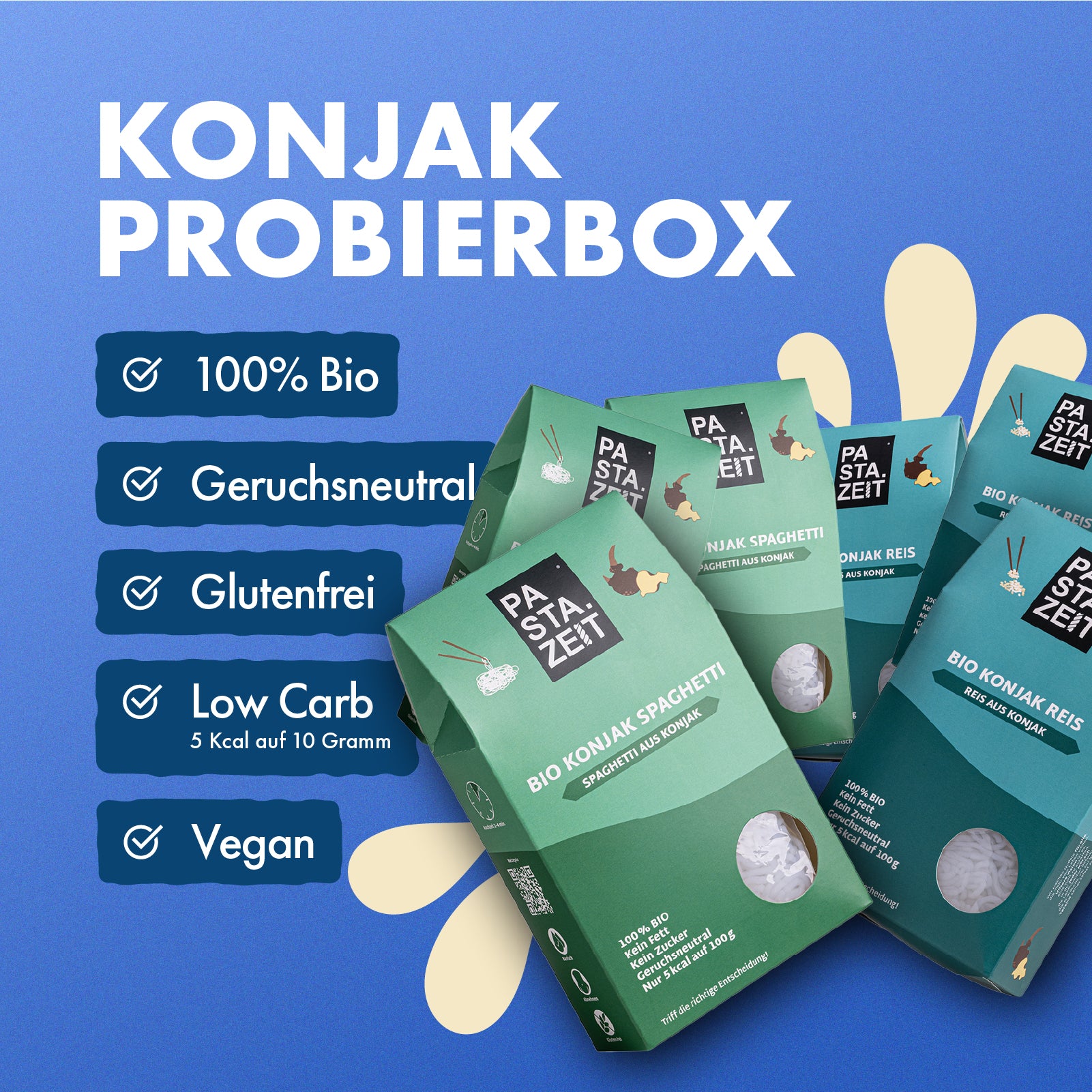 Konjak Probierbox - für alle, die auf Low-Carb stehen
