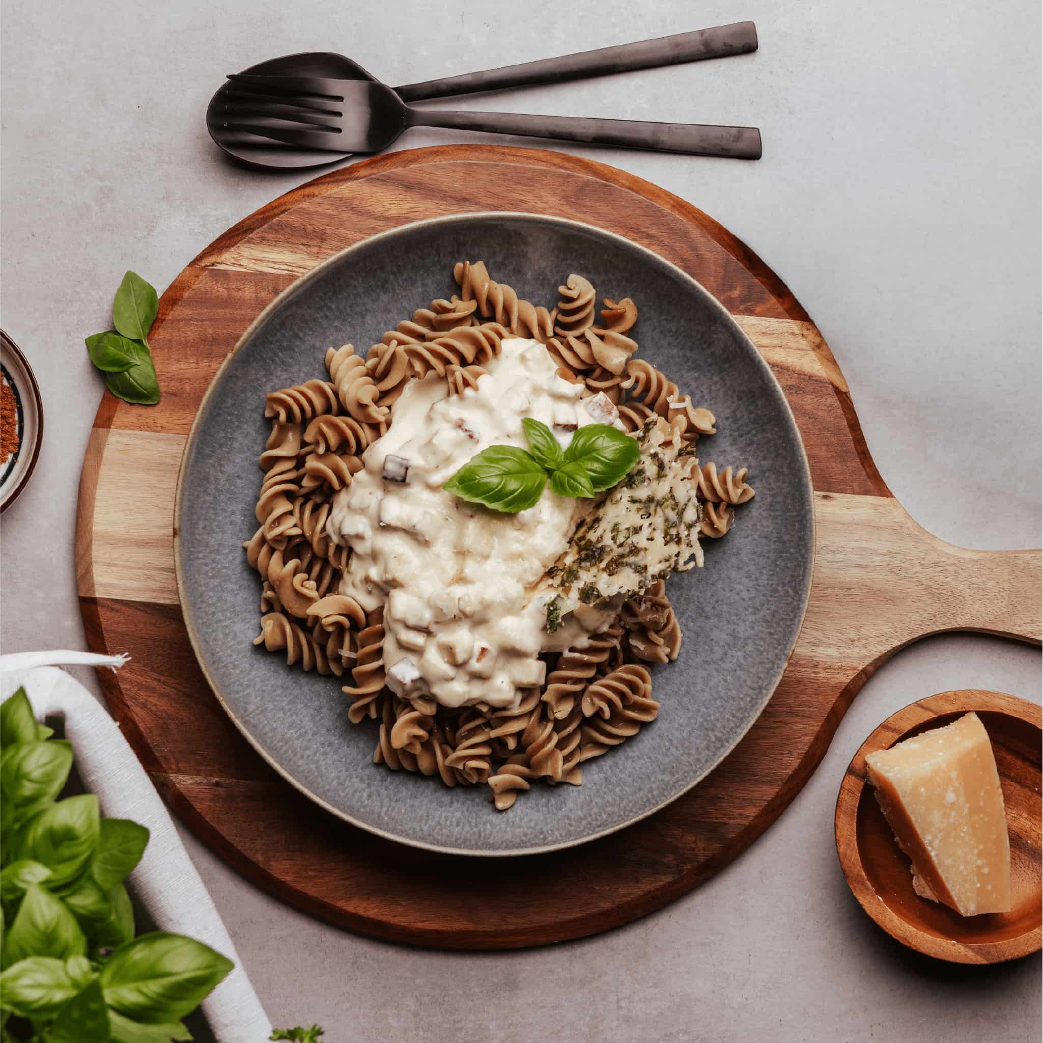 Bio Kürbiskern Fusilli – nussige Kürbis Pasta mit 37,9 g Protein