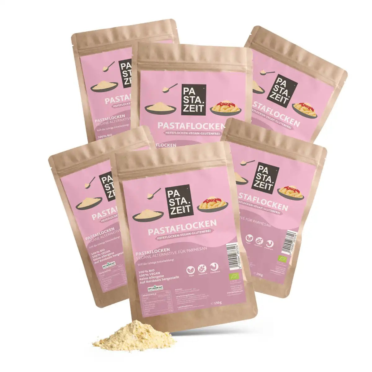 6er Packung Vegane und Glutenfreie Hefeflocken