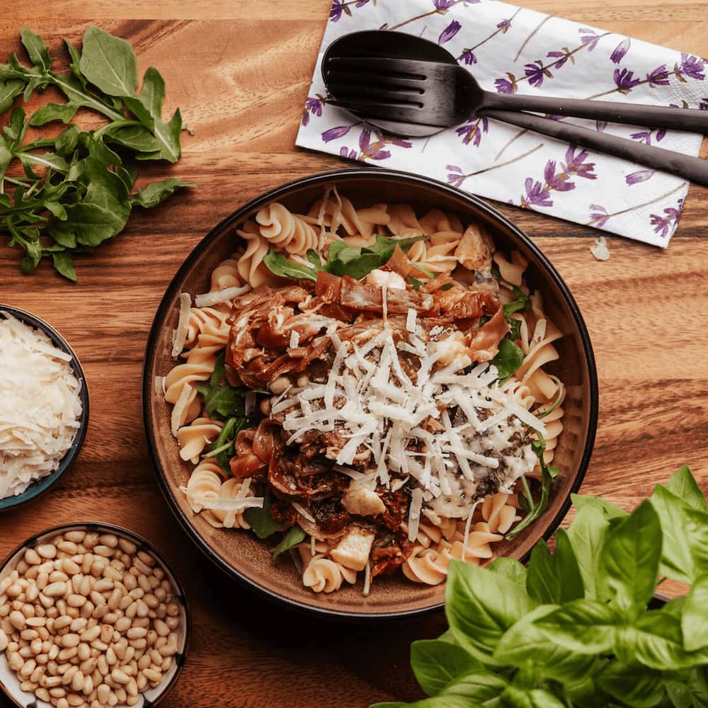 Unser weizenfreier Pastasalat mit Bio Gelbe Erbsen Fusilli
